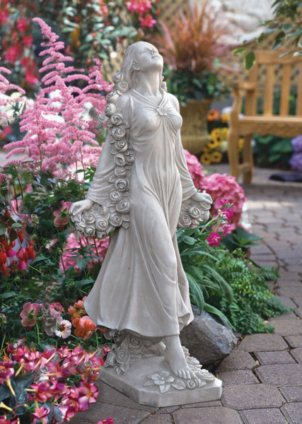 Flora Divine Patroness Of Gardens Statue Italian Blossom Goddess Muse